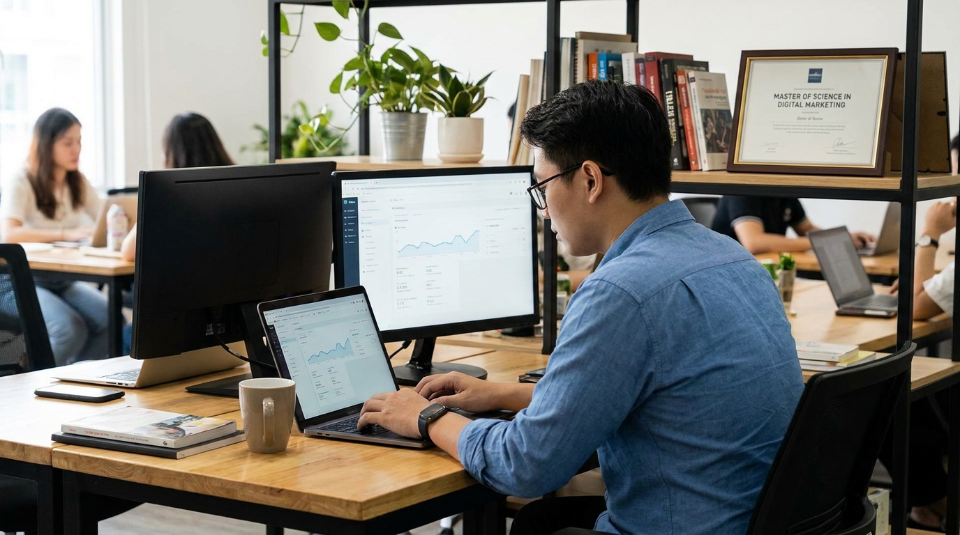 digital marketing master degree en situation réelle