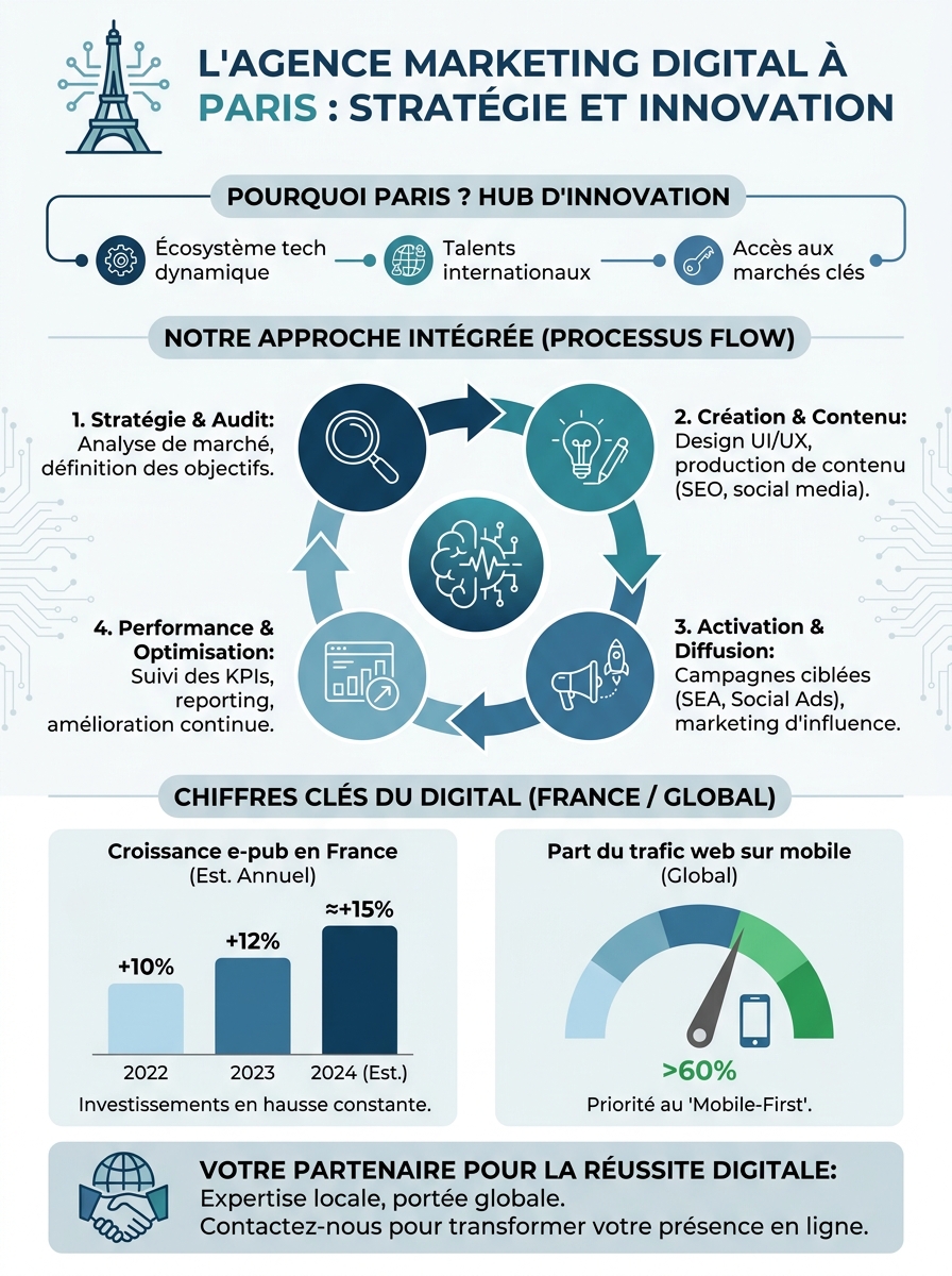 Infographie agence marketing digital paris