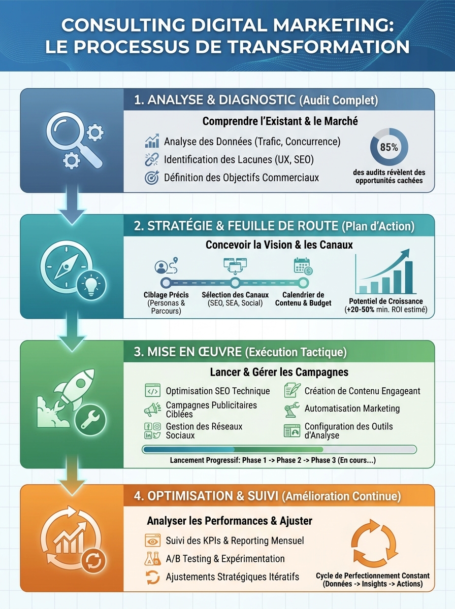 Infographie consulting digital marketing