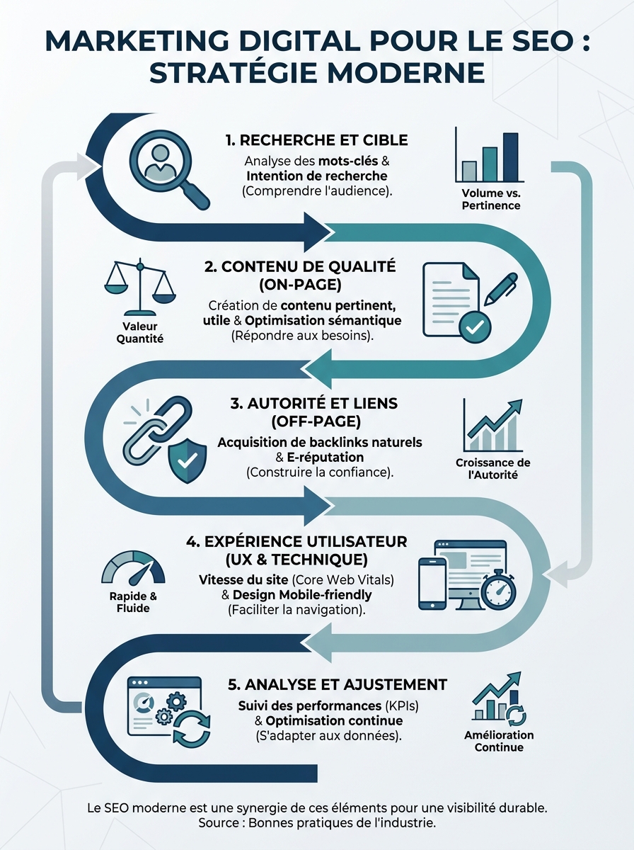 Infographie digital marketing for seo